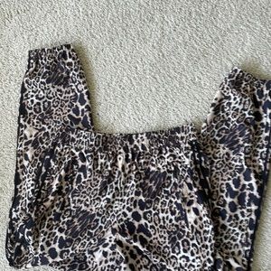 Boston Proper leopard joggers